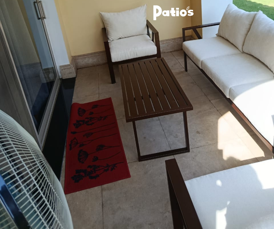 Patios X Steel Outdoor Garden Furniture Set – 4 Pieces