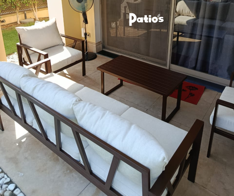 Patios X Steel Outdoor Garden Furniture Set – 4 Pieces